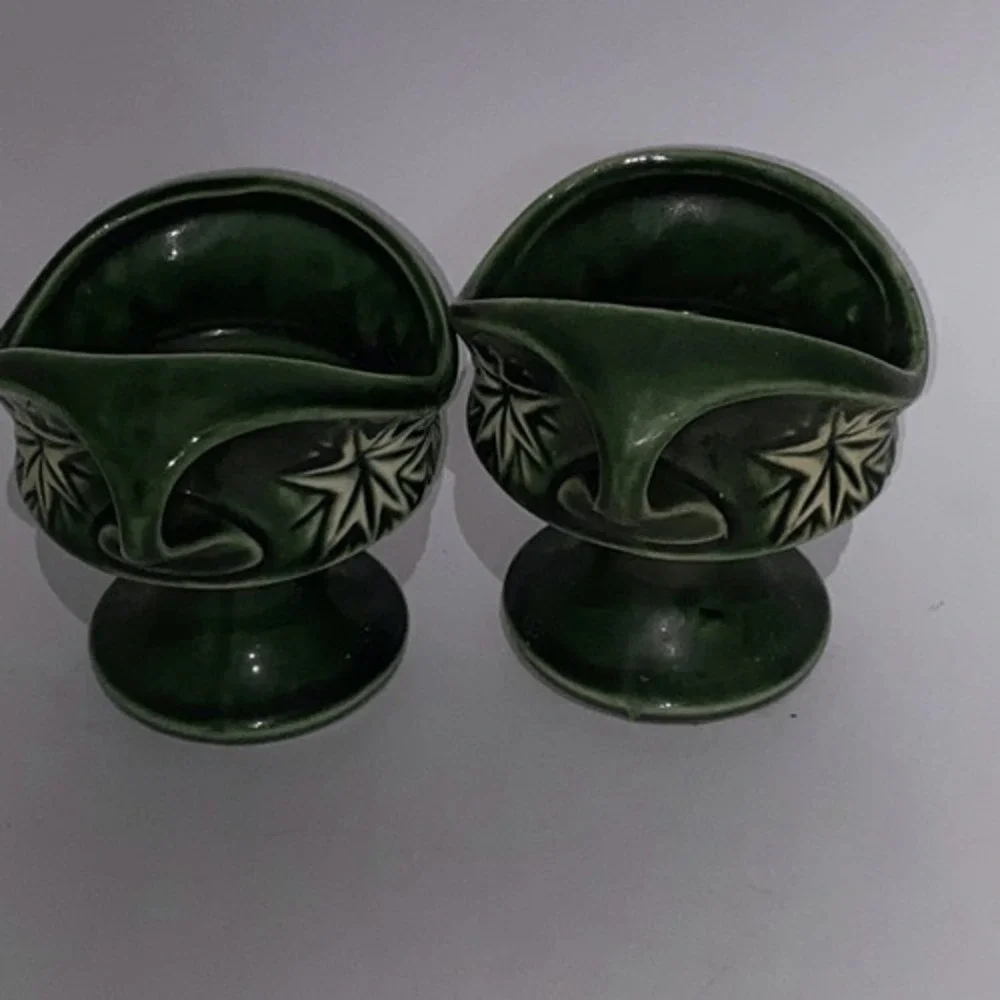 2 pc.‎ Mccoy MCP-20-USA Pottery Starburst Pedestal Candle Holder 1968